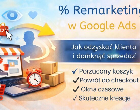 Okładka artykułu o remarketingu w Google Ads – jak odzyskać klienta i domknąć sprzedaż