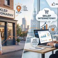 Strategia jak reklamować sklep internetowy i stacjonarny 2026 – profesjonalna prezentacja pakietów AutoSEO z logo Polecane Sklepy.